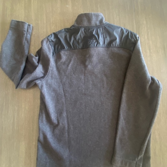 Perry Ellis grey zip-up pullover sweater - Picture 4 of 9